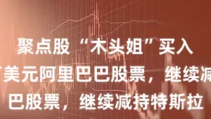 聚点股 “木头姐”买入逾2500万美元阿里巴巴股票，继续减持特斯拉