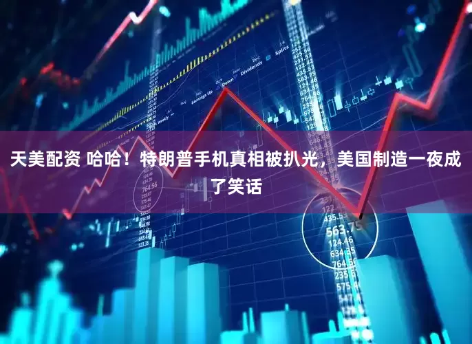 天美配资 哈哈！特朗普手机真相被扒光，美国制造一夜成了笑话
